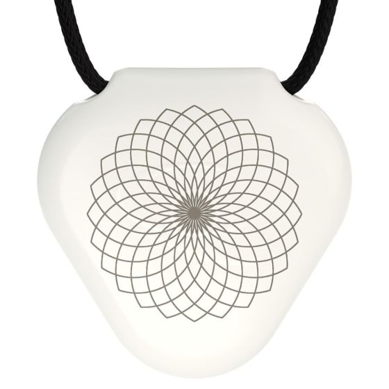 Q-Link SRT-3 White Lotus Flower Pendant