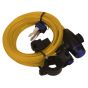 Oxford Cable Lock 1.8m/72'' x 12mm Gold