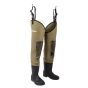 Snowbee_Men_Classic_Neoprene_Cleated_Sole_Thigh_Wader_-_Light_Olive,_Size_6