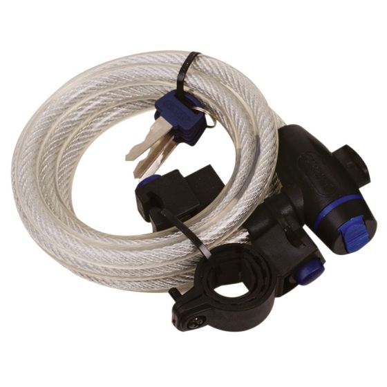 Oxford Cable Lock 1.8m/72'' x 12mm Clear