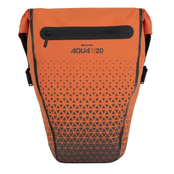 Oxford Aqua V 20 Extreme Visibility Single QR Pannier Bag - Orange