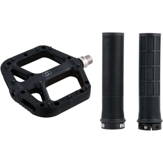 Oxford Loam Pedal & Driver Grip Bundle Black