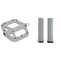 Oxford Loam Pedal & Driver Grip Bundle Grey