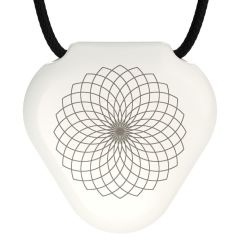 Q-Link SRT-3 White Lotus Flower Pendant