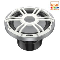 Hertz 500W 10" 2 Ohm HMS RGB LED Marine Subwoofer - Silver White