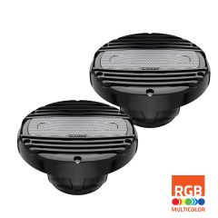 Hertz 150W 6.5" HMX 6.5 LD-C RGB LED IP65 Marine Speakers - Black