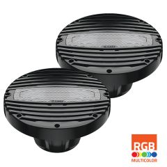 Hertz 200W 8" HMX 8 LD-C RGB LED IP65 Marine Speakers - Black