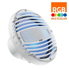 Hertz 200W 8" HMX RGB LED Marine Coax Speakers - Total White