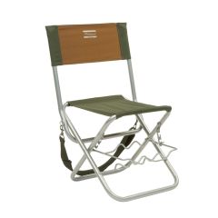 Shakespeare Folding Chair With Rod Rest - Brown / Green