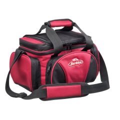 Berkley System Bag L with 4 Tackle Boxes & Top Cooler - Red/Black