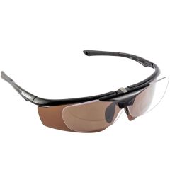 Snowbee Sports Magnifier Sunglasses - Gloss Black / Amber