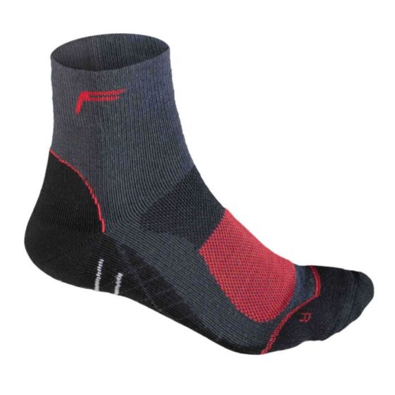 F-Lite Women's Merino Mtbike High Socks - Anthracite/Red - 3-5