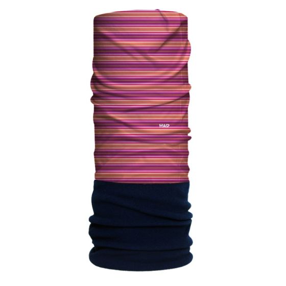 H.A.D. Originals Kid's Stripe Fleece Scarf Red/Orange/Blue One Size