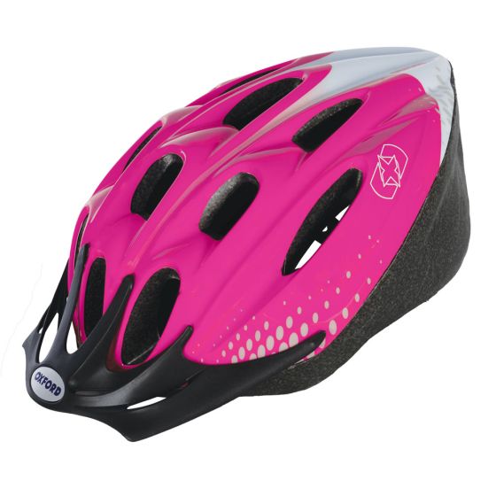 Oxford F15 Helmet Pink/White Medium 54-58cm