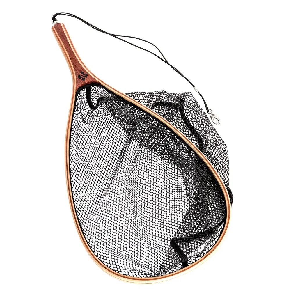 Snowbee Luxury Hand-Crafted Wooden Hand Trout Landing Net - L
