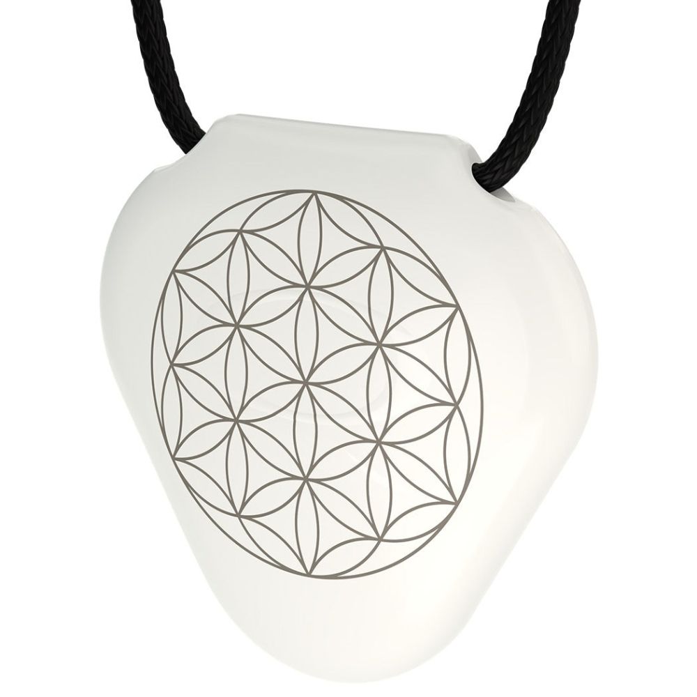 Q-Link SRT-3 White Flower of Life Pendant