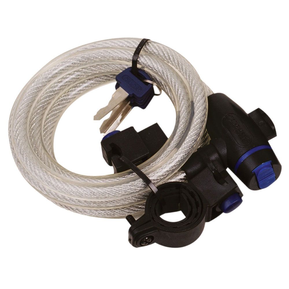 Oxford Cable Lock 1.8m/72'' x 12mm Clear
