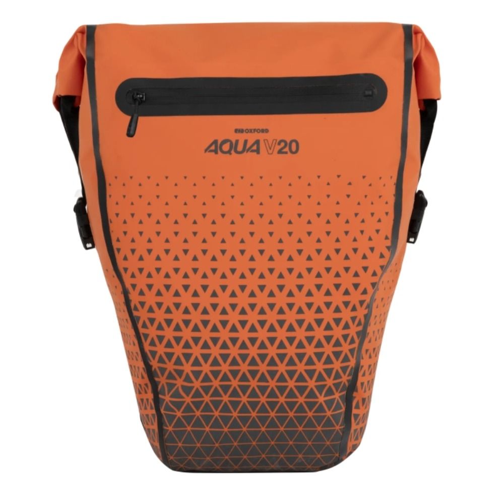 Oxford Aqua V 20 Extreme Visibility Single QR Pannier Bag - Orange