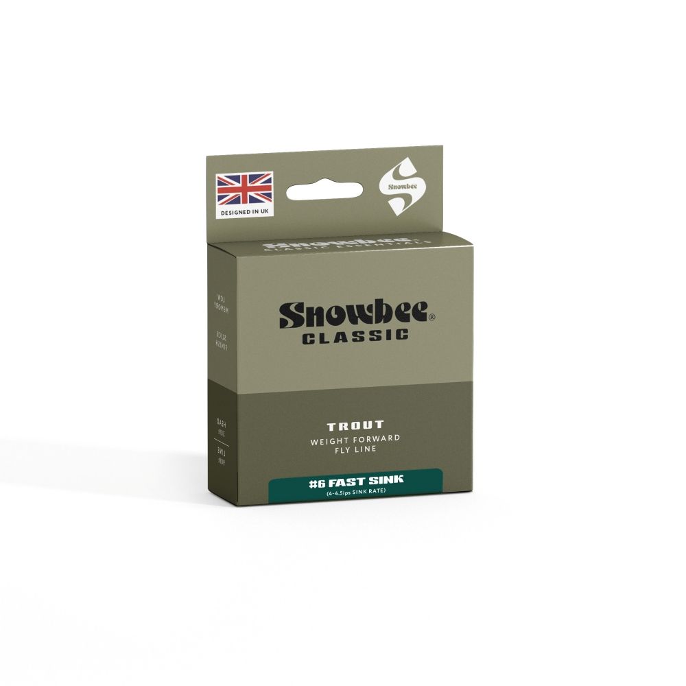Snowbee Classic Fast-Sink Fly Line - Dark Green