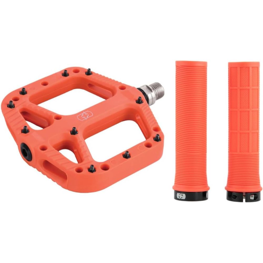 Oxford Loam Pedal & Driver Grip Bundle Orange