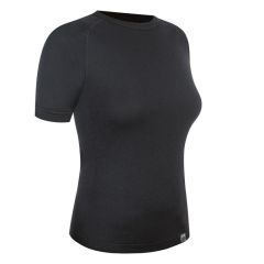 F-Lite Women's Organic Bamboo Base Layer T-Shirt - Black - Large