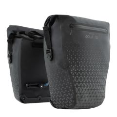 Oxford Aqua V 32 Extreme Visibility Double QR Pannier Bag - Black