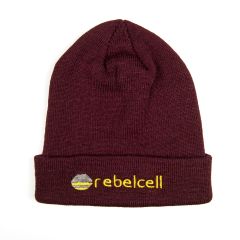Rebelcell Branded Beanie Cap - Burgundy
