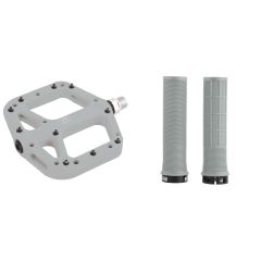Oxford Loam Pedal & Driver Grip Bundle Grey