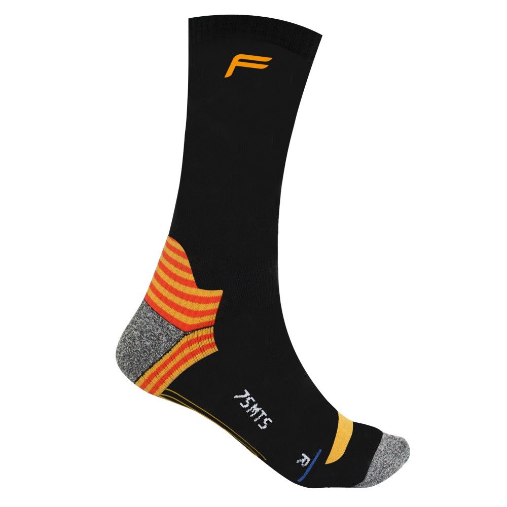 F-Lite 7SMTS Backpacking Socks - Anthracite / Orange - 3-5