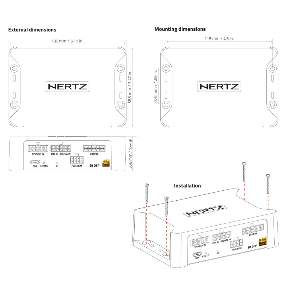 Hertz S8 DSP Hi-Res Digital Signal Processor