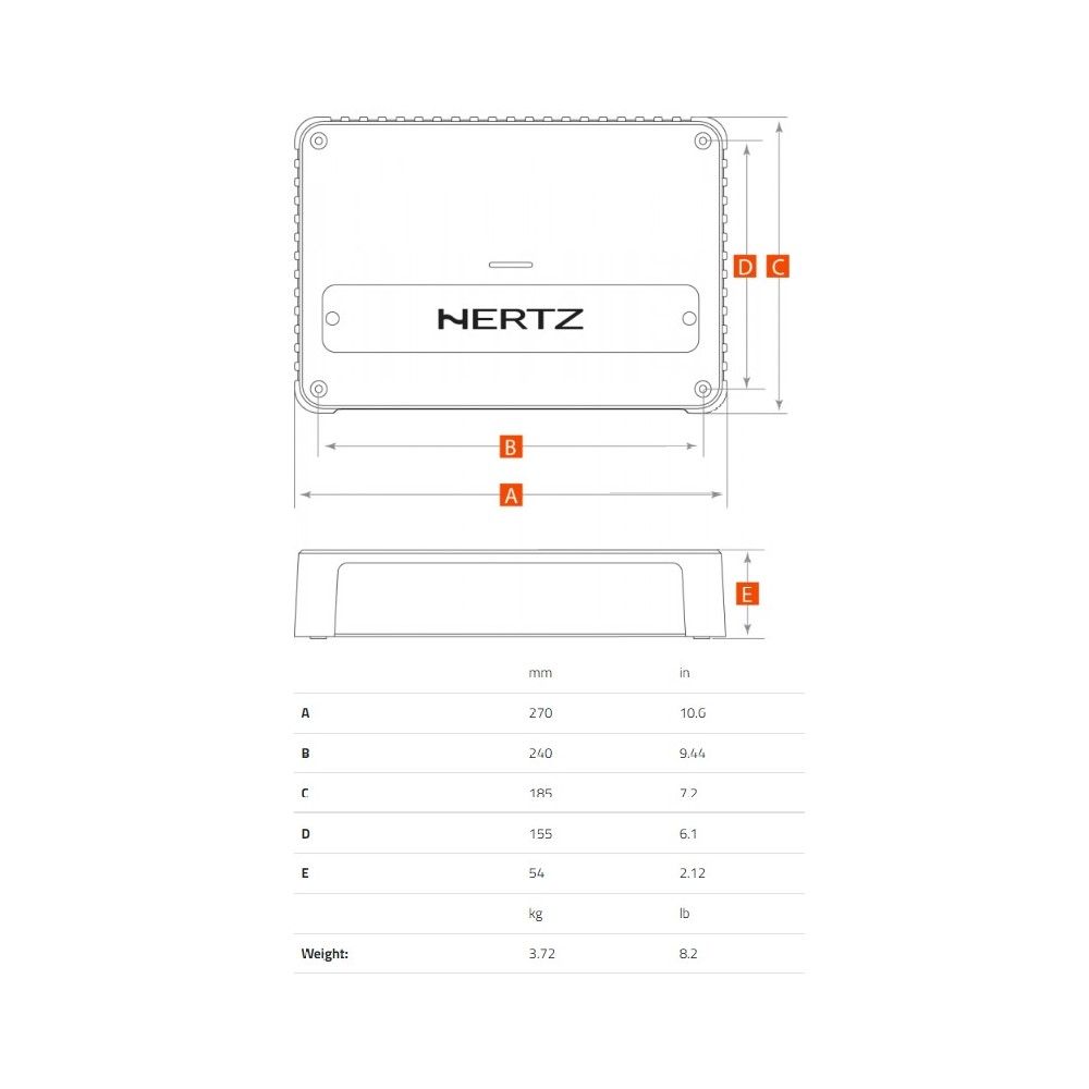 Hertz 1010W Venezia V5C Marine 5-3 Channel Amplifier - 24V