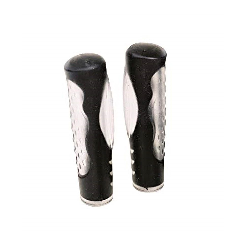 Oxford MTB Dual Density Handlebar Grips - Black/Clear