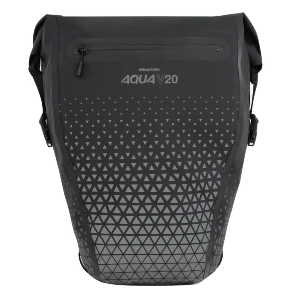 Oxford Aqua V 20 Extreme Visibility Single QR Pannier Bag - Black