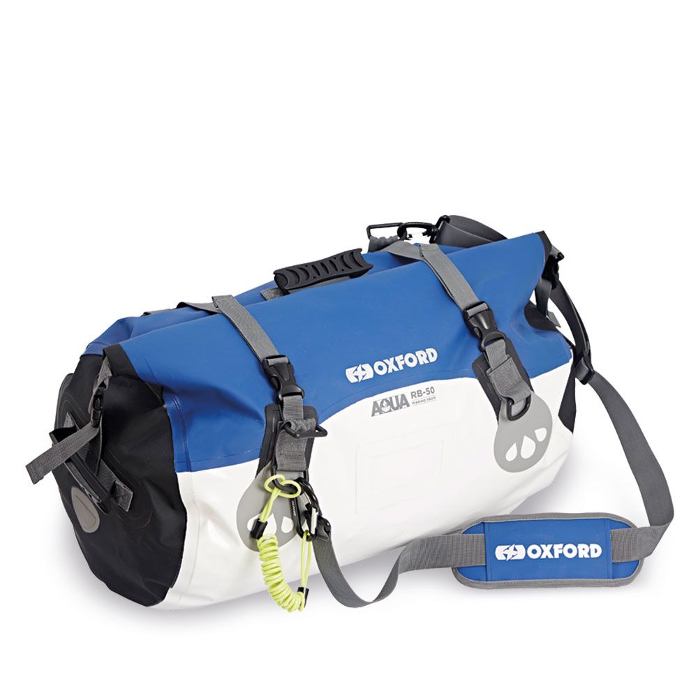 Oxford Aqua RB50 Roll Bag - Blue/White