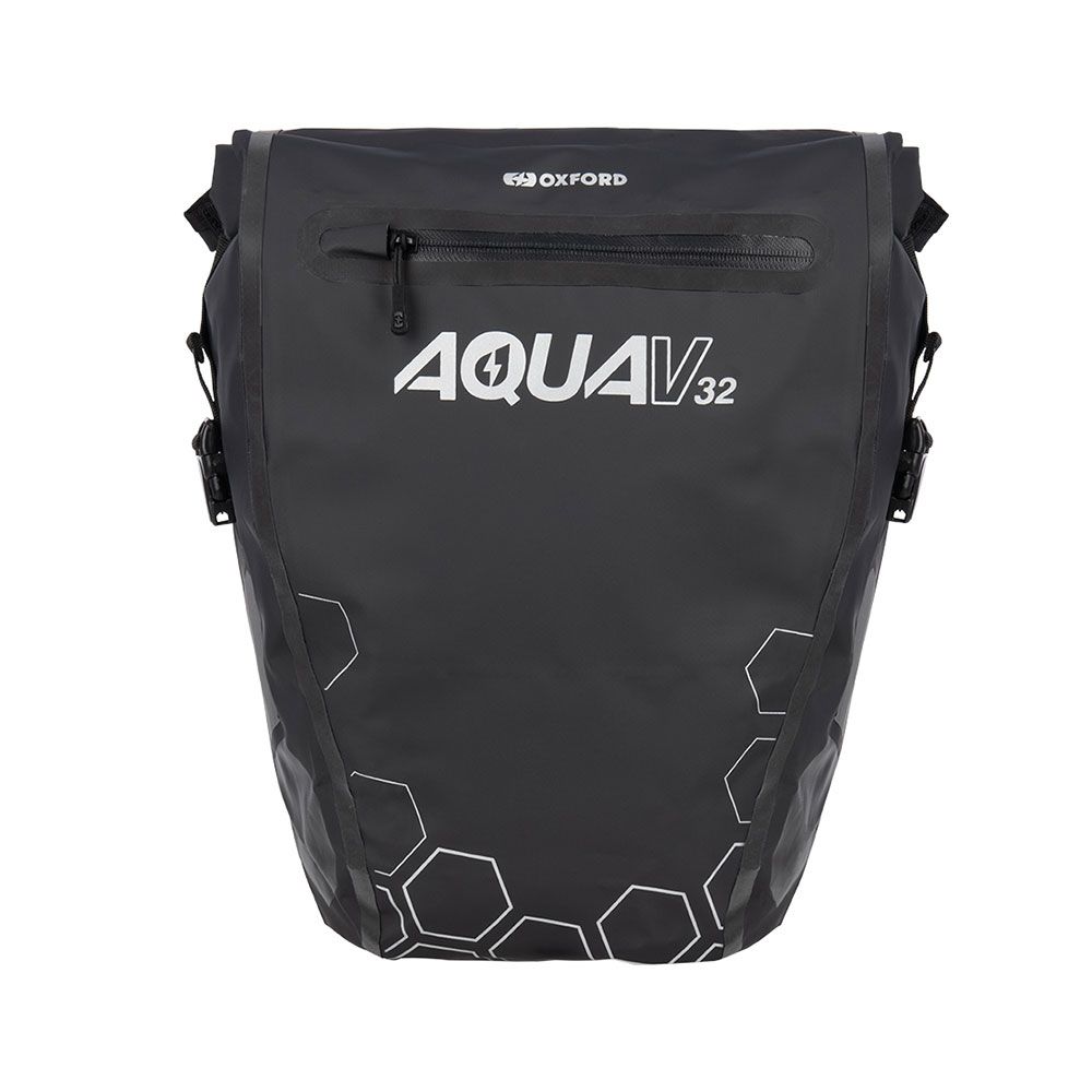 Oxford Aqua V 32 Double Pannier - Black 