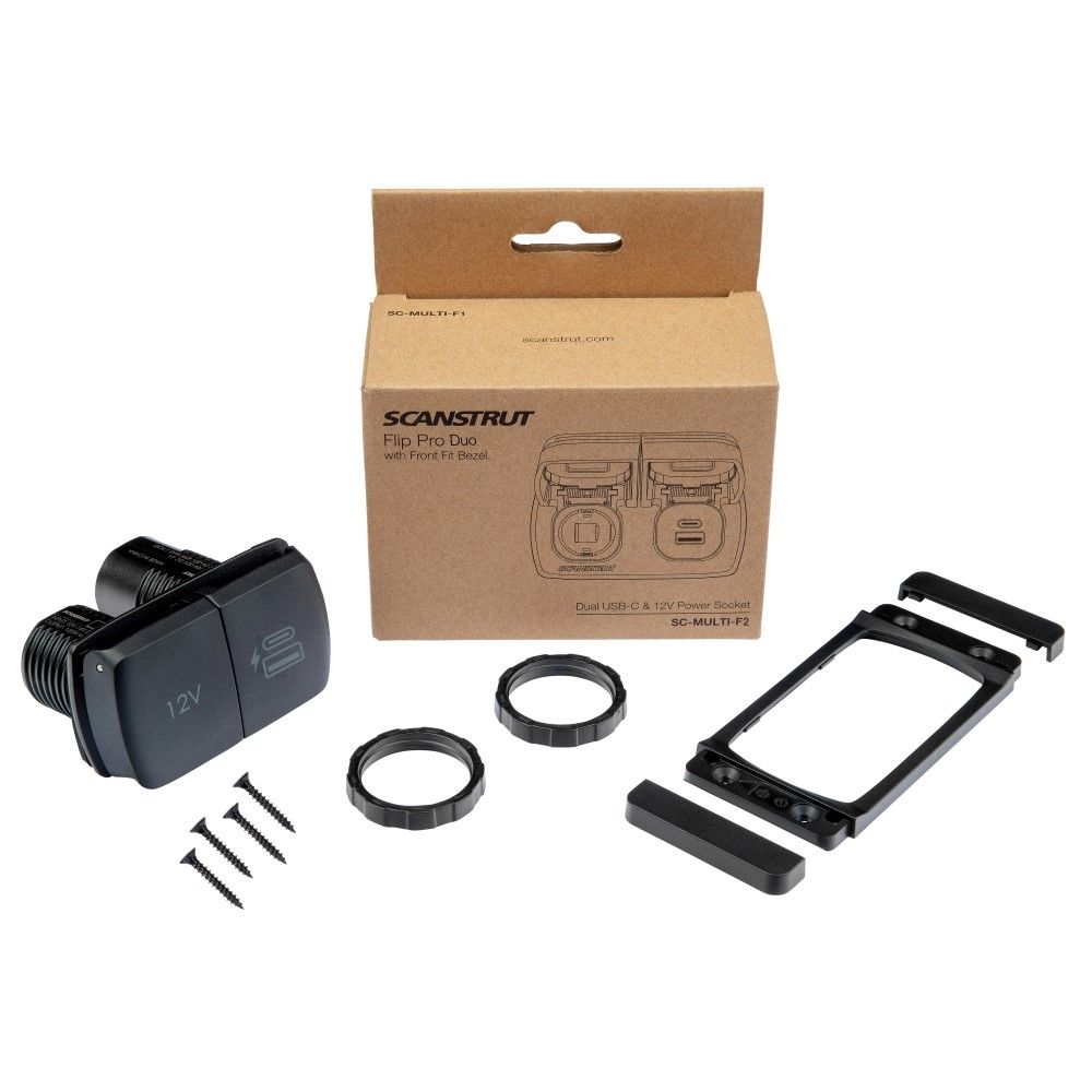 Scanstrut Flip Pro Multi - 12V USB-A & C Socket (Front or Rear Fit)