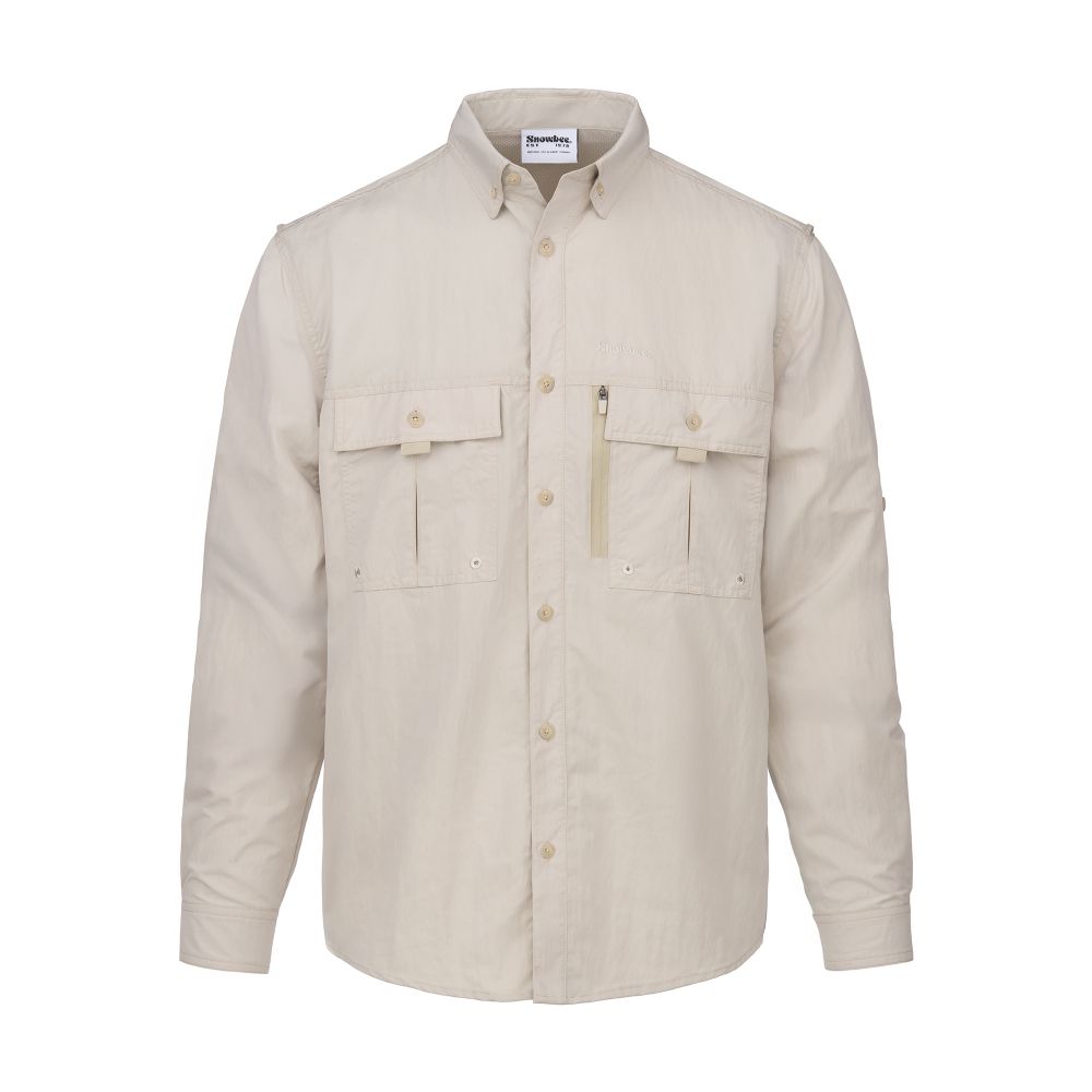 Snowbee Prestige Technical Fishing Shirt - Taupe