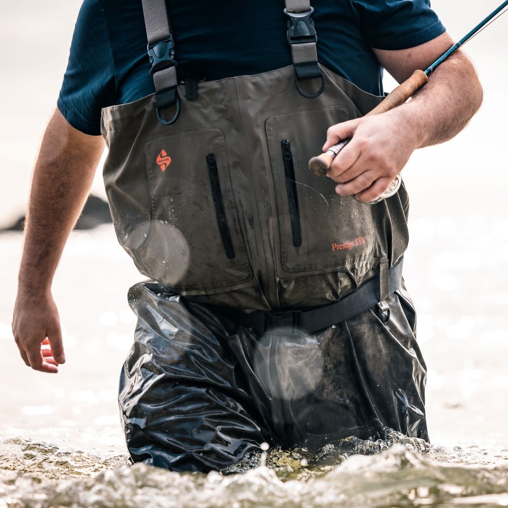 Snowbee STX2 Zip Front Breathable Stockingfoot Waders